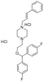 CAS#: 77862-93-2, 1-(2-(Bis-(4-Fluorophenyl)Methoxy)Ethyl)-4-(3-Phenyl-2-Propenyl)Piperazine Dihydrochloride