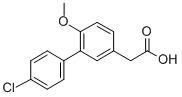 CAS 登录号：77894-15-6， 2-[3-(4-氯苯基)-4-甲氧基苯基]乙酸