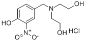 CAS 登录号：77905-44-3， 4-[(二(2-羟基乙基)氨基)甲基]-2-硝基苯酚盐酸盐