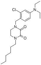 CAS#: 77918-00-4, 1-[(2-Chloro-4-Diethylaminophenyl)Methyl]-4-Hexylpiperazine-2,3-Dione