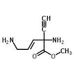 CAS 登录号：779273-69-7， 甲基(3E)-2,5-二氨基-2-乙炔基-3-戊烯酸酯