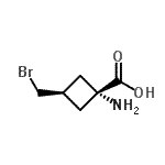 CAS#: 779318-30-8, trans-1-Amino-3-(bromomethyl)cyclobutanecarboxylic acid