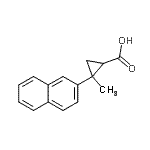 CAS 登录号：779324-55-9， 2-甲基-2-(2-萘基)环丙烷羧酸