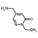 CAS 登录号：779353-74-1， 5-(氨基甲基)-2-乙基-哒嗪-3-酮