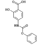 CAS#: 7796-18-1, 2-Hydroxy-4-[(phenoxycarbonyl)amino]benzoic acid