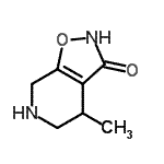 CAS#: 780710-80-7, 4-Methyl-4,5,6,7-tetrahydro[1,2]oxazolo[5,4-c]pyridin-3(2H)-one
