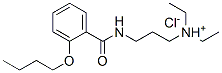 CAS#: 78109-81-6, 2-Butoxy-N-(3-(diethylamino)propyl)benzamide hydrochloride