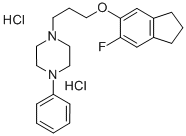CAS#: 78114-74-6, 1-[3-[(6-Fluoro-2,3-Dihydro-1H-Inden-5-Yl)Oxy]Propyl]-4-Phenylpiperazine Dihydrochloride