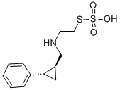 CAS#: 78128-72-0, [(1R,2R)-2-[(2-Sulfosulfanylethylamino)Methyl]Cyclopropyl]Benzene