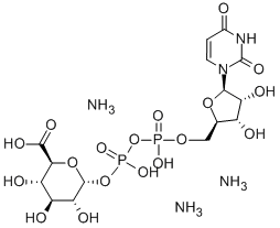 CAS 登录号：78132-48-6， 尿苷-二磷酸酯-葡萄糖醛酸三铵盐