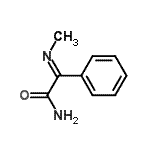 CAS 登录号：78139-41-0， (2E)-2-(甲基亚胺)-2-苯基乙酰胺