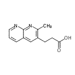 CAS#: 781610-24-0, 3-(2-Methyl-1,8-naphthyridin-3-yl)propanoic acid