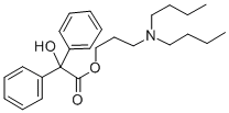 CAS 登录号:78186-54-6, 3-(二丁基氨基)丙基2-羟基-2,2-二(苯基)乙酸酯