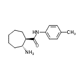 CAS#: 782394-78-9, (1R,2R)-2-Amino-N-(4-methylphenyl)cycloheptanecarboxamide