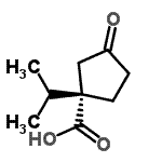CAS 登录号：782493-13-4， (1S)-1-异丙基-3-氧代环戊烷羧酸