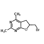 CAS#: 78304-56-0, 6-(Bromomethyl)-2,4-dimethyl-5,6-dihydrofuro[2,3-d]pyrimidine