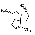 CAS 登录号：783321-84-6， 5-(烯丙氧基)-5-(3-丁炔-1-基)-1-甲基环戊烯