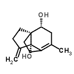CAS#: 783322-13-4, (1S,5S,9R)-7-Methyl-4-methylenetricyclo[4.3.2.0<sup>1,5</sup>]undec-6-ene-5,9-diol