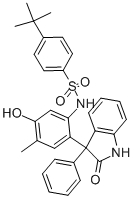 CAS 登录号：783324-18-5， 4-叔丁基-N-(5-羟基-4-甲基-2-(2-氧代-3-苯基吲哚啉