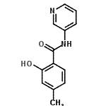 CAS 登录号：783370-78-5， 2-羟基-4-甲基-N-(3-吡啶基)苯甲酰胺