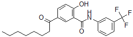 CAS#: 78417-90-0, 2-Hydroxy-5-Octanoyl-N-[3-(Trifluoromethyl)Phenyl]Benzamide
