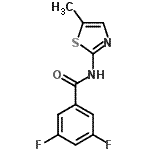 CAS#: 784197-89-3, 3,5-Difluoro-N-(5-methyl-1,3-thiazol-2-yl)benzamide
