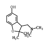 CAS#: 784990-15-4, 3-[(Dimethylamino)methyl]-2,2-dimethyl-2,3-dihydro-1-benzofuran-5-ol