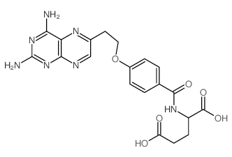 CAS#: 78520-72-6, 2-[[4-[2-(2,4-Diaminopteridin-6-Yl)Ethoxy]Benzoyl]Amino]Pentanedioic Acid