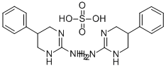 CAS 登录号:78534-19-7, 1,4,5,6-四氢-5-苯基-2-嘧啶胺硫酸盐(2:1)