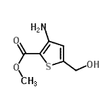 CAS#: 785803-61-4, Methyl 3-amino-5-(hydroxymethyl)-2-thiophenecarboxylate