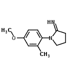 CAS 登录号：786700-83-2， 1-(4-甲氧基-2-甲基苯基)-2-吡咯烷亚胺