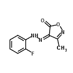CAS#: 786712-42-3, (4Z)-4-[(2-Fluorophenyl)hydrazono]-3-methyl-1,2-oxazol-5(4H)-one