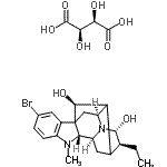 CAS#: 78744-56-6, (17S,21-alpha)-10-Bromo-Ajmalan-17,21-diol (R-(R*,R*))-2,3-dihydroxybutanedioate(1:1) (salt)