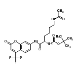 CAS 登录号：787549-23-9， 2-甲基-2-丙基[(2S)-6-乙酰氨基-1-氧代-1-{[2-氧代-4-(三氟甲基)-2H-苯并吡喃-7-基]氨基}-2-己烷基]氨基甲酸酯
