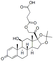 CAS#: 78806-74-3, (11b,16a)-21-(3-Carboxy-1-oxopropoxy)-11-hydroxy-16,17-[(1-methylethylidene)bis(oxy)]-Pregna-1,4-diene-3,20-dione