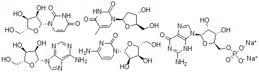 CAS 登录号：78837-98-6， 5'-鸟苷酸二钠盐与腺苷,胞苷,胸苷和尿苷混合物