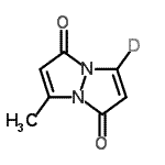 CAS#: 78901-42-5, 3-Methyl(7-<sup>2</sup>H)-1H,5H-pyrazolo[1,2-a]pyrazole-1,5-dione