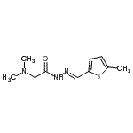 CAS#: 790169-81-2, 2-(Dimethylamino)-N'-[(E)-(5-methyl-2-thienyl)methylene]acetohydrazide