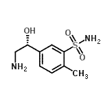 CAS 登录号：790178-34-6， 5-[(1R)-2-氨基-1-羟基乙基]-2-甲基苯磺酰胺