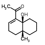 CAS#: 790227-69-9, 1-[(4aR,8aS)-8a-Hydroxy-4a-methyl-3,4,4a,5,6,7,8,8a-octahydro-1-naphthalenyl]ethanone