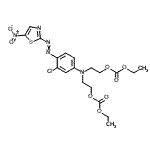 CAS#: 79044-52-3, ({3-Chloro-4-[(5-nitro-1,3-thiazol-2-yl)diazenyl]phenyl}imino)di-2,1-ethanediyl diethyl biscarbonate