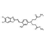 CAS#: 79044-54-5, Dimethyl 3,3'-({4-[(5,6-dichloro-1,3-benzothiazol-2-yl)diazenyl]-3-methylphenyl}imino)dipropanoate
