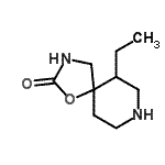 CAS#: 79053-06-8, 6-Ethyl-1-oxa-3,8-diazaspiro[4.5]decan-2-one