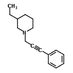 CAS#: 790655-96-8, 3-Ethyl-1-(3-phenyl-2-propyn-1-yl)piperidine
