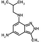 CAS#: 790657-70-4, N<sup>7</sup>-Isobutyl-3-methyl-2H-indazole-5,7-diamine