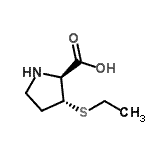 CAS 登录号：79068-18-1， (3R)-3-(乙硫基)-D-脯氨酸