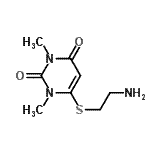 CAS 登录号：791027-49-1， 6-[(2-氨基乙基)硫基]-1,3-二甲基-2,4(1H,3H)-嘧啶二酮