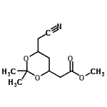 CAS#: 791115-50-9, Methyl [6-(cyanomethyl)-2,2-dimethyl-1,3-dioxan-4-yl]acetate