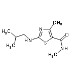 CAS#: 791125-15-0, 2-(Isobutylamino)-N,4-dimethyl-1,3-thiazole-5-carboxamide
