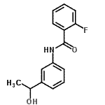 CAS#: 791842-13-2, 2-Fluoro-N-[3-(1-hydroxyethyl)phenyl]benzamide
